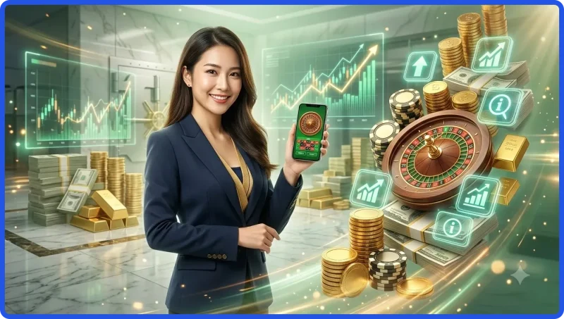 banh-xe-roulette-chau-au-co-dien-voi-qua-bong-dang-quay Bánh xe roulette châu Âu cổ điển với quả bóng đang quay
