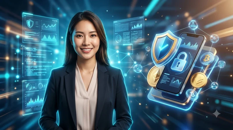 Hình ảnh biểu tượng đầu người với khóa phát sáng, biểu trưng cho quyền riêng tư và bảo vệ dữ liệu cá nhân